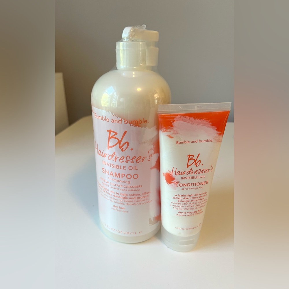 Bumble and Bumble Hairdresser's Invisible Oil Shampoo (Liter) and Conditioner